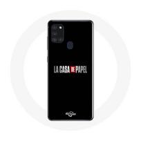 Case - Maniacase - Samsung Galaxy A21S - La casa de papel Logo - Soft - Black