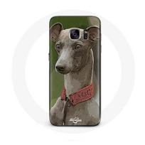 Coque pour Samsung Galaxy S7 Edge Lévrier greyhound Gris