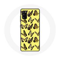 Coque pour samsung galaxy S20 Papillons Fond Jaune