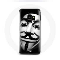 Coque pour Samsung Galaxy S9 plus Nous sommes légion masque anonyme