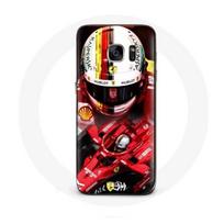 Coque pour Samsung Galaxy S6 edge Formule 1 Sebastian Vettel F1 Rouge