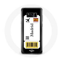 Dėklas Samsung Galaxy S8 Plus skrydžio bilietui Madridas Ispanija