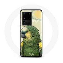 Coque pour Samsung Galaxy S20 Ultra Amazone Perroquets Vert žalia