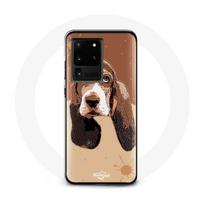 Coque pour Samsung Galaxy S20 Ultra Basset Hound chien visage