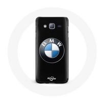 Coque pour Samsung Galaxy J7 BMW Logo fond noir