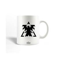 StarCraft Terran Logo juodas keramikinis puodelis