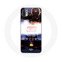 Dėklas Xiaomi Poco M3 Pro F1 Maksas Verstapenas F1 lenktynininkas juodas raudonas ir geltonas