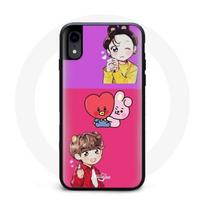 Coque pour Iphone XR BTS BT21 Cooky Et Tata Bangtan V Et Jungkook Fanart
