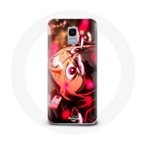 Coque pour Samsung Galaxy A8 2018 Tanjiro Demon Slayer Kimetsu no Yaiba en colère