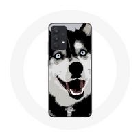 Coque pour Samsung Galaxy A13 5G Husky de Sibérie Yeux Bleus
