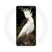 Coque pour Huawei P8 Cacatoes Perroquets Blanc sur l'arbre