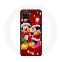 Coque maniacase pour Samsung Galaxy A22 4G Mickey Mouse et Minnie Mouse le jour de Noël juoda
