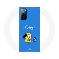 Coque pour Samsung Galaxy S20 FE Bangtan BTS BT21 Chimmy Jimin Fond Bleu