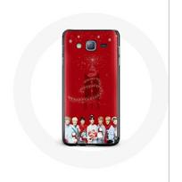 Coque pour Samsung Galaxy J7 2016 BTS Bangtan Garçons Fond Rouge Cadeau de Noël 2023