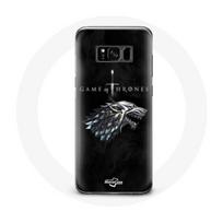 Coque pour Samsung Galaxy S8 Game of Thrones Saison 8 Le Trône de Fer La maison Stark Logo L'hiver a