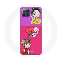 Coque pour Oppo A93 BTS BT21 Cooky Et Tata Bangtan V Et Jungkook Fanart