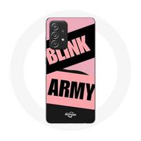 Coque pour Samsung Galaxy A52 BTS ARMY Et Blackpink Blink Rose Noir