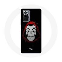 Coque pour Xiaomi Redmi Note 10 Pro La casa de papel Masque juoda