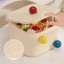 Cosmetic Jewelry Box Hair Accessories Organizer Case Storage Cabinet Pin Barrette brown