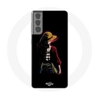 Coque - Maniacase - Galaxy S21 - One Piece Manga Anime Luffy - Souple - Noir juoda