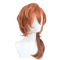 Anime bungo benamiai šunys Chuya Nakahara Chuuya Cosplay perukas karščiui atsparūs sintetinių plaukų perukai + perukas galvos apdangalai