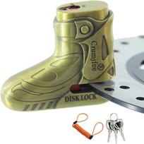Motorcycle Disc Lock,3 Keys Anti Theft Motorcycle Locks,Waterproof Disc Brake Lock with 5ft Reminder Cable,Wheel Disc Lock Accessories for Ebike auksas
