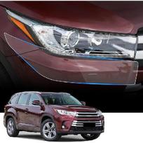 Automobilio priekinių žibintų apsauginė plėvelė, skirta Toyota Highlander 2020 2021 2022 2023 2024 Automobilių priedai Lucency Vinilo išorės apdaila Lipnus lakštas For Toyota Highlander 201 gray