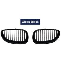2 vnt. Priekinės inkstų lenktyninės grotelės BMW E60 E61 M5 serijai 2003-2010 m. Vienos linijos modifikacija Sportinės grotelės Variklio dangčio grotelės Automobilio stilius Glossy black black