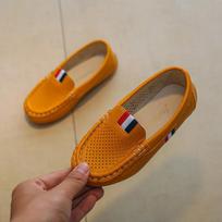 Spring and Summer Breathable One-step Soft Sole Boy Shoes Leather Shoes Show 21 ruda