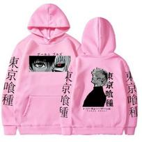 Anime Tokyo 2024 Hoodie Pullover Long sleeved Ken Kaniki Cartoon Casual Fashion Fabric Pullover S