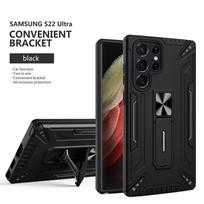 For Samsung Galaxy S22 Ultra S21 Plus S20 FE A72 A52S A32 5G Case Magnetic Car Holder Hard Cover Shockproof Phone Case Fundas For Samsung A72