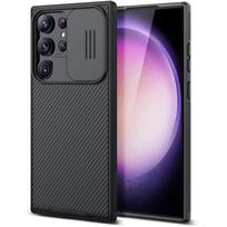 Dėklas, skirtas Samsung Galaxy S24 S23 S22 S21 Ultra Plus FE A54 A14 Slide Pro kamerai Plonas tvirtas telefono plonas smūgiams atsparus dangtelis Samsung A13 4G