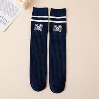 Rudeninės vaikiškos kojinės Korėjietiška Preppy Mergaičių blauzdų kojinės, plonos mokinės, kūdikių kojinės virš kelių, studentų versija S white