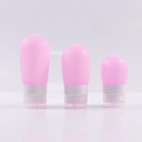 Eterinių aliejų pompa buteliukas Tualeto reikmenys Kelioninis rinkinys Kosmetikos žarna Losjono buteliukas Rutulio formos silikagelio pakuotės buteliukas 38/60/80ml pink