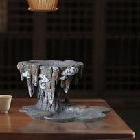 Chinese Art Resin Planter Flower Plant Pot 23.5x13.3x13.7cm Balcony Decoration for Decorating pilka