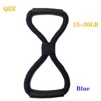 Yoga Resistance Exercise Bands Gym Fitness Equipment Pull Rope 8 Word Chest Expander Elastic Muscle Training Tubing Tension Rope Blue black