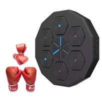 Boxing Machine Music Smart Fun Wall Mounted Indoor Agility Reaction Exercise Equipment Electronic Target Boxing Trainer Punching Adult kids Glove set