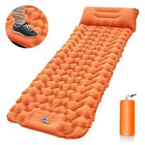 VZ Outdoor Thicken Camping Mattress, Ultralight Inflatable Sleeping Pad,with Built-in Pillow Pump Air Mat for Hiking Backpacking