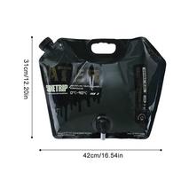 8L Portable Water Bags Folding Camping Water Container Jug Bucket with Faucet for Outdoor Hiking Travel Water Storage Jug Pouch CHINA black