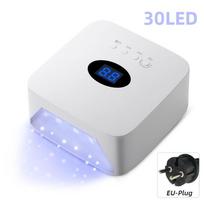 LED UV lempa nagams įkraunama gelinio lako džiovinimo lempa manikiūrui su automatiniu sensoriumi belaidė nagų džiovinimo įranga ir įrankiai white