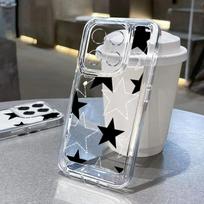 Skirta Xiaomi 13t 11t Pro Poco X6 Pro Redmi Note 13 12 11 Pro K70e Stars Clear smūgiams atsparus silikoninis minkštas lęšių apsauga plonas dėklo dangtelis Redmi K70E juoda