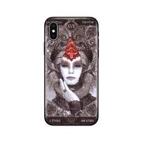 Black tpu case for iphone 5 5s se 6 6s 7 8 plus x 10 silicon cover XR XS 11 12 pro MINI MAX se 2020 case Death Tarot cards SKULL iphone SE 2020
