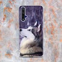 Fashion Wacky Husky Dog Silicone Cover For Honor 20 20S 20E 8 8A Prime 8X MAX 8C 8S 7A 7C 7S Pro Phone Case Honor 20E brown