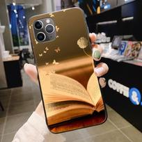 Phone Case Shell For iphone 12pro 13pro 11pro max 5s 6s 7 8plus x xr xsmax 12mini 13mini se 2020Cover Books Pile Library Reading Iphone 5 5S brown