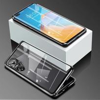 For Huawei Pura 70 P60 P50 Pro Magnetic Adsorption Double Sided Glass Case For Honor 90 80 70 Mate 60 50 Pro Lens Protection Metal Cover For Huawei Pura 70 juoda