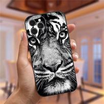 Gyvūnas Liūtas Vilkas Tigras Leopardas Minkštas Silikoninis Dėklas Skirtas iPhone 11 12 13 Pro XS Max XR XS 7 Plus 8 Plus 6 6s SE 2020 12 Mini Dangtelis iPhone 6 6s black