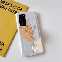 Simple Leaf Phone Case for Samsung A51 A52 A71 A12 for Redmi 7 9 9A for Huawei Honor8X 10i Clear Case Samsung A51