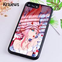 Krajews Zero Two Darling in the FranXX Phone Case For iPhone 14 5 SE 6s 7 8 plus 11 12 13 pro X XR XS max Samsung S21 S22 ultra iPhone 14