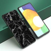 Juodo ir balto marmuro dėklas Samsung A04 A21 A30 A50 A52 S A13 A14 A22 A23 A32 A53 A73 5G A11 A12 A31 A33 A51 A70 A71 A72 Samsung A73 5G black