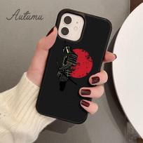 Bushido Samurai Phone Case for iPhone 11 12 13 14 Pro Max mini X XR XS SE 2020 5 6S 7 8 Plus Samsung Galaxy S21 S22 Cover shell Samsung S22ultra black